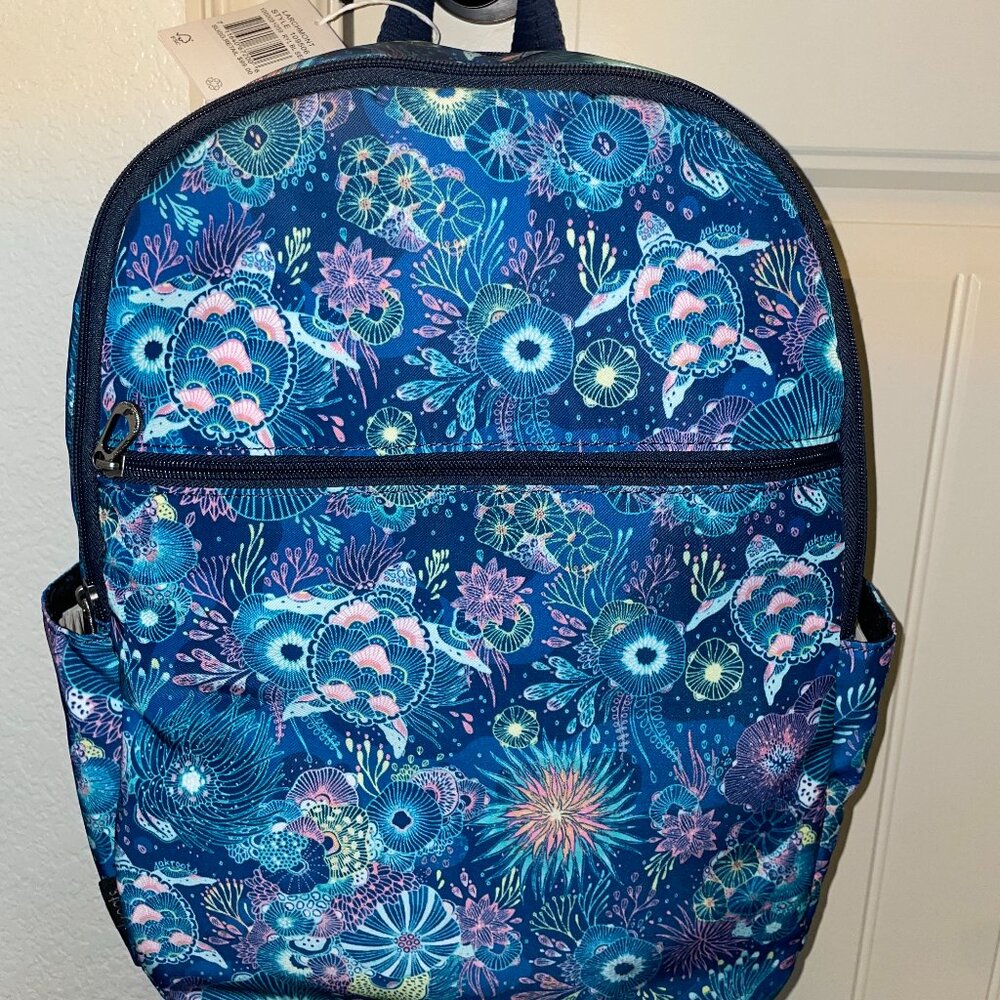 Sakroots Larchmont Laptop Backpack Royal Blue Seascape